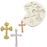 Molde Silicona Cruces Grandes x 3